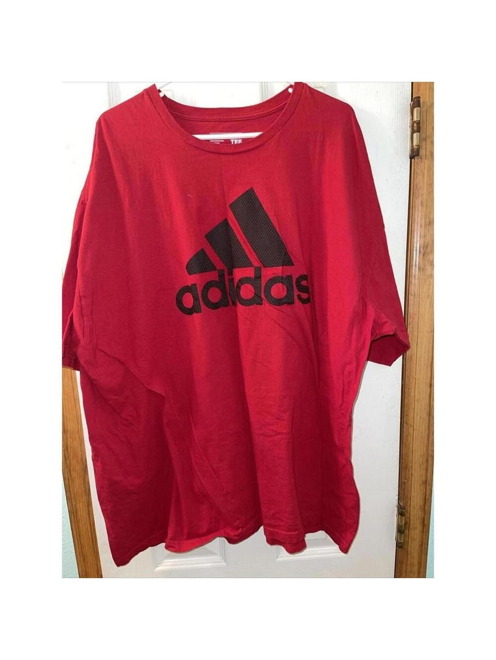 Adidas Red Cotton Tee - Size 4X